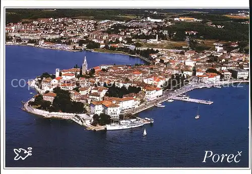 Porec Halbinsel Hafen Fliegeraufnahme Kat. Kroatien