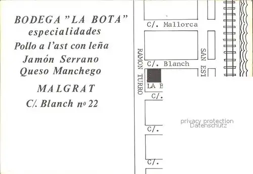 Malgrat de Mar Bodega La Bota Kat. Malgrat de Mar