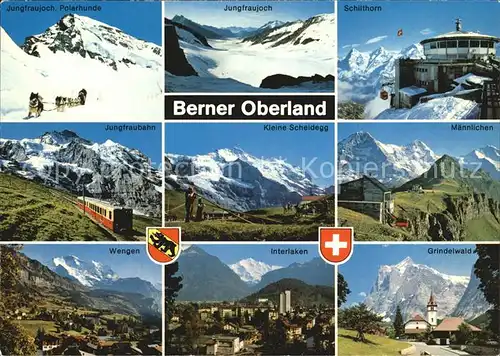 Berner Oberland Maennlichen Interlaken Wengen Jungfraubahn Schlithorn Kat. Grindelwald