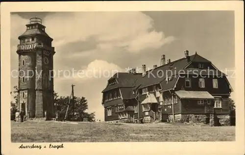 Auersberg Wildenthal Hotel mit Aussichtsturm Kat. Eibenstock