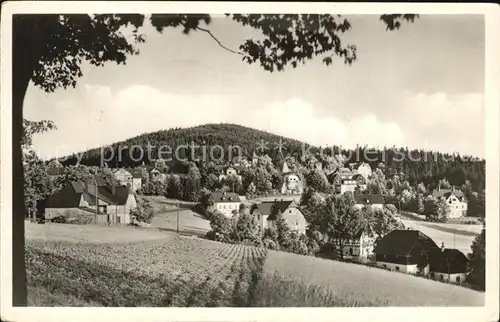 Baerenfels Erzgebirge mit dem Spitzberg Kat. Altenberg