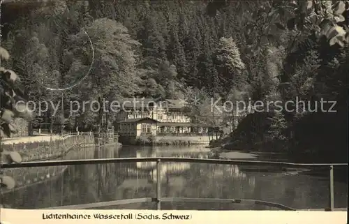 Lichtenhain Sebnitz Lichtenhainer Wasserfall Kat. Sebnitz