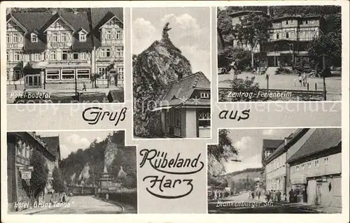 Ruebeland Harz Hotel Bodetal Zentrag Ferienheim Hotel Gruene Tanne Blankenburger Str