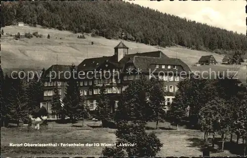 Oberwiesenthal Erzgebirge Ferienheim der IG Wismut Aktivist Kat. Oberwiesenthal
