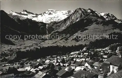 Adelboden mit Tierhoernli Steghorn Wildstrubel Fitzer Kat. Adelboden