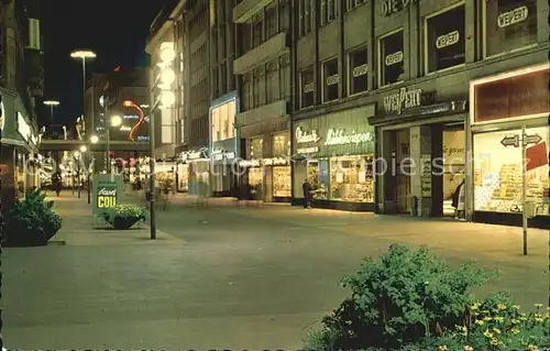 Duesseldorf Schadowstrasse bei Nacht Kat. Duesseldorf