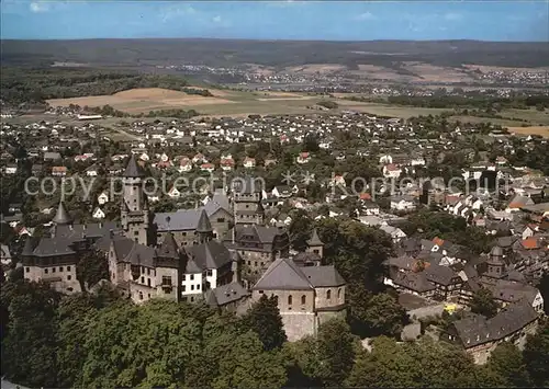 Braunfels Fliegeraufnahme mit Schloss Kat. Braunfels