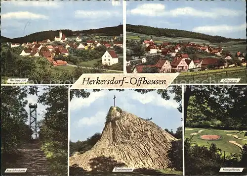 Herkersdorf Aussichtsturm Druidensein Minigolf Kat. Kirchen (Sieg)