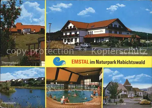 Emstal Thermalbad Angelteich Kasseler Strasse Hotel Emstaler Hoehe Kat. Kloster Lehnin