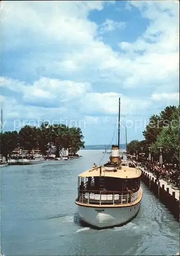 Siofok Hafen mit Personenschiff Csobanc Kat. Siofok