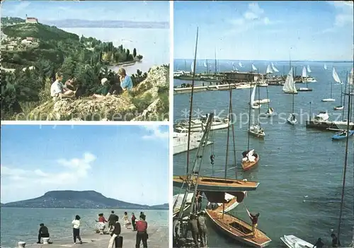 Balaton Plattensee Segelboote Kat. Ungarn