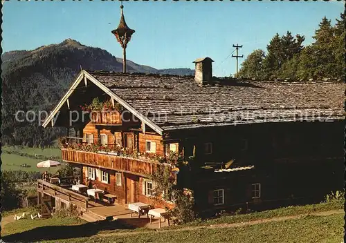 Kitzbuehel Tirol Gasthof Hagstein mit Hahnenkamm Kat. Kitzbuehel
