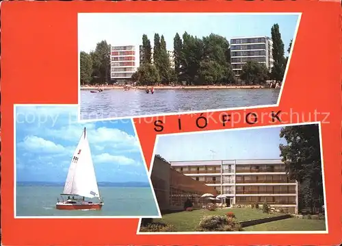 Siofok Segelboot Hotel am Ufer Kat. Siofok