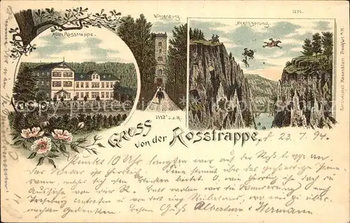 Thale Harz Rosstrappe Hotel Rosstrappe Hexensprung Kat. Thale