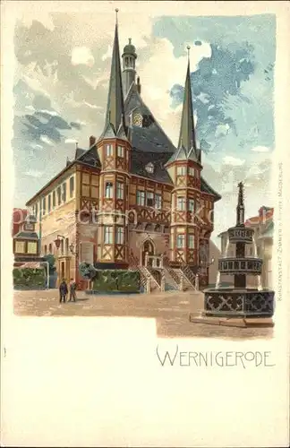 Wernigerode Harz Rathaus  Kat. Wernigerode