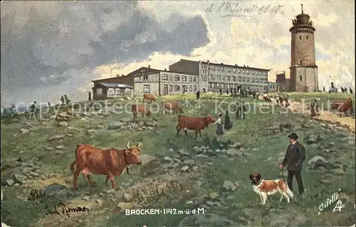 Brocken Brockenhaus Aussichtsturm  Kat. Wernigerode