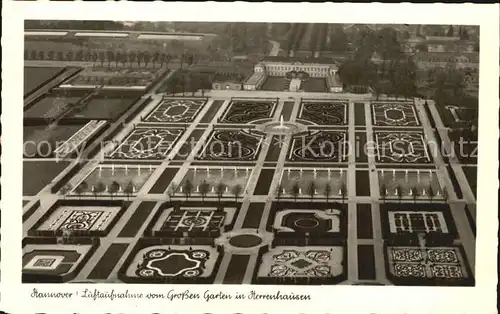 Hannover Luftaufnahme Grosser Garten in Herrenhausen Fontaine Kat. Hannover