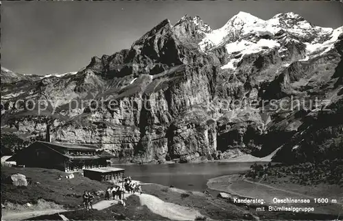 Kandersteg BE Hotel Pension Oeschinensee Bluemlisalpgruppe Kat. Kandersteg