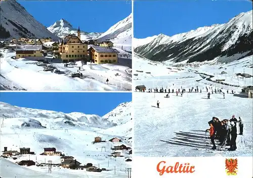 Galtuer Tirol Panorama Skipiste Winter Kat. Galtuer