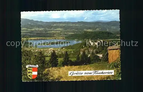 Faakersee Ruine Alt Finkenstein Tabor Kaernten Kat. Villach