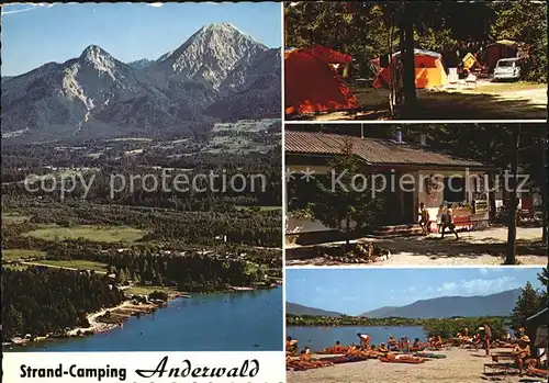 Faak am See Finkenstein Anderwald Strand Camping Kat. Finkenstein am Faaker See