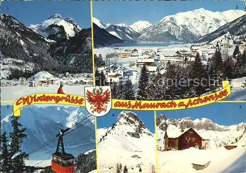 Maurach Tirol Winter Haidachstellwand Achense Rofanbahn Skigebiet Kat. Eben am Achensee