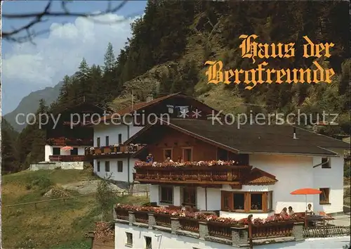 Soelden oetztal Haus der Bergfreunde Kat. Soelden