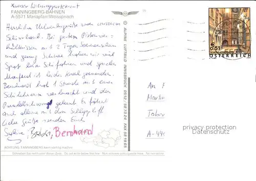 Mariapfarr Fliegeraufnahme Fanningberg Bahnen Kat. Mariapfarr