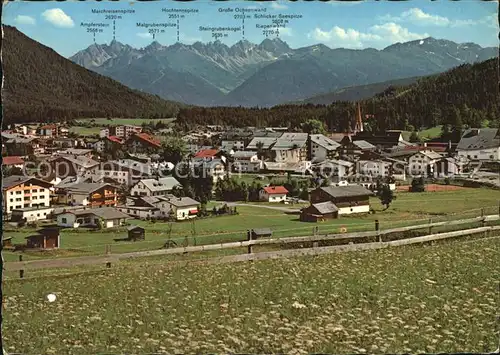Seefeld Tirol Blick gegen Kalkkoegel Kat. Seefeld in Tirol