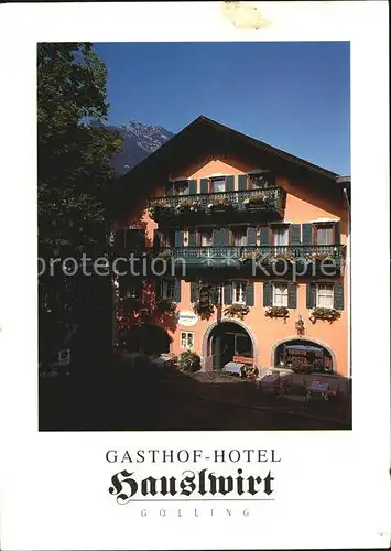Golling Salzach Gasthof Hotel Hauslwirt Kat. Golling an der Salzach