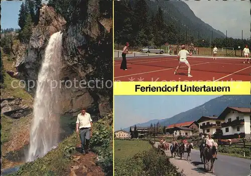 Untertauern Wasserfall Tennisplatz Reiter Kat. Untertauern