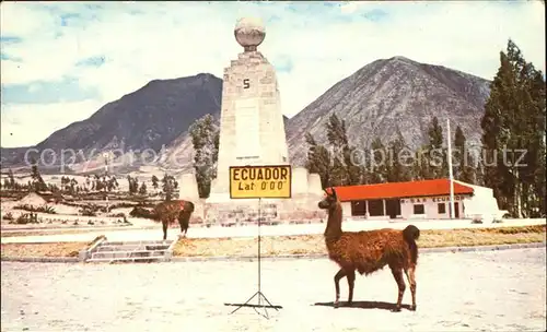 Ecuador Monumento Ecuatorial y el historico cerro La Marca Kat. Ecuador