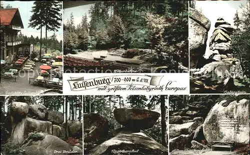 Luisenburg Gaststaette Naturbuehne Felsformationen Kat. Wunsiedel