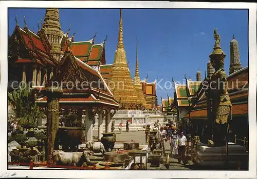 Bangkok Inside of the Emerald Buddha Temple Kat. Bangkok