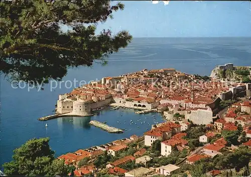 Dubrovnik Ragusa Altstadt Hafen Festung Meerblick Kat. Dubrovnik