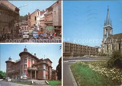 Kaposvar Strassenpartie Gebaeude Kirche Kat. Ungarn