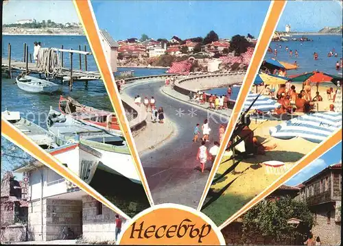 Nessebre Hafen Uferstrasse Strand / Bulgarien /