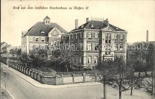 Meissen Elbe Sachsen Laendliches Krankenhaus Kat. Meissen