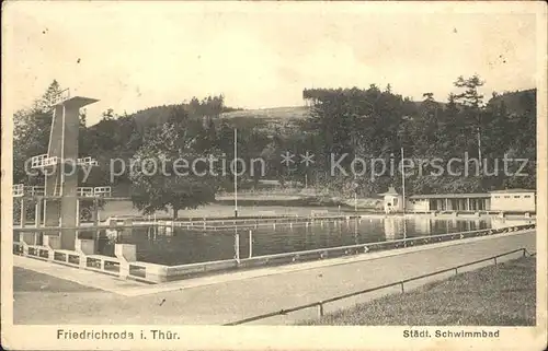 Friedrichroda Staedtisches Schwimmbad Kat. Friedrichroda