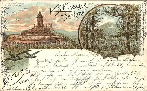 Kyffhaeuser Kaiseer Wilhelm Denkmal Kat. Bad Frankenhausen