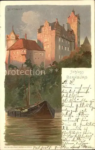 Bernburg Saale Schloss  Kat. Bernburg