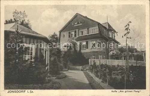 Jonsdorf Kaffee am gruenen Hang Kat. Kurort Jonsdorf