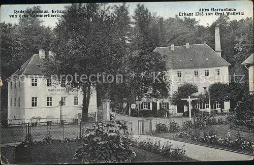 Radeberg Sachsen Radebergerhaus Altes Herrenhaus Kat. Radeberg