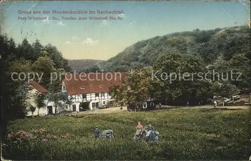 Wilsdruff Neudeckmuehle Saubachtal Kat. Wilsdruff