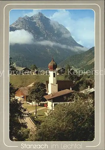 Stanzach Tirol Lachtal Klimmspitze Kirche Kat. Stanzach