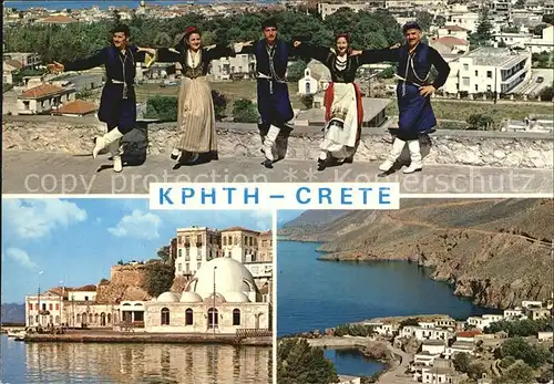 Kreta Crete Panorama Folkloregruppe Kat. Insel Kreta