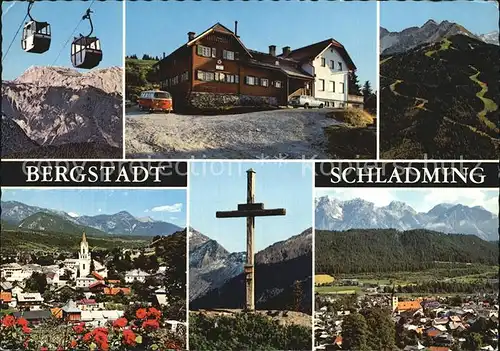 Schladming Obersteiermark Bergstadt Schladminger Huette Gipfelkreuz Gondel  Kat. Schladming