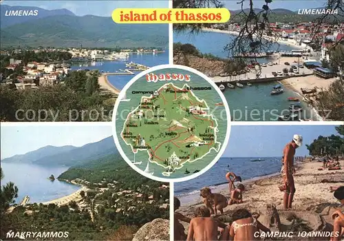 Thassos Camping Limenaria Hafen Kat. Griechenland