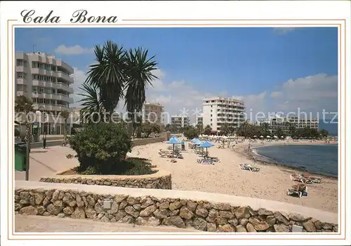 Cala Bona Strand Hotels Palmen Kat. Mallorca Islas Baleares