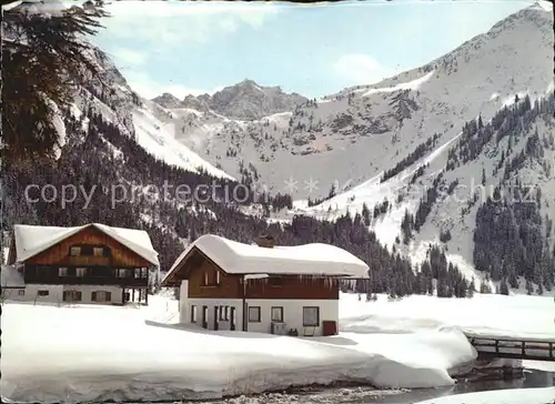 Tannheim Tirol Vilsalpsee Lachenspitze Winter Kat. Tannheim